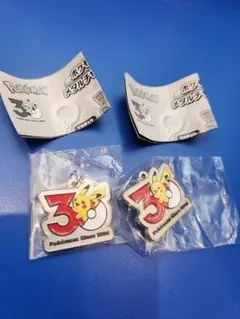 ポケモン 30周年記念 ピカチュウ キーホルダー 2個セット