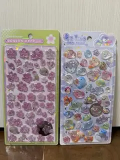 【正規品】ボンボンドロップシール和柄 桜・うるちゅる海の生き物 2枚セット