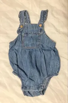 GAP デニムオーバーオール 6-12ヶ月　カバーオール　調整可