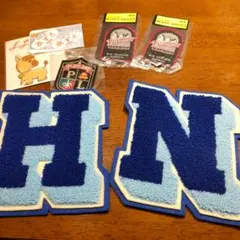 ワッペンセット 青色 白色 フェアモント