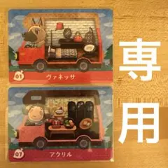 専用　どうぶつの森　あつ森　amiiboカード＋　ヴァネッサ＆アクリル