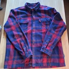 patagonia オーガニックコットン チェックネルシャツ L