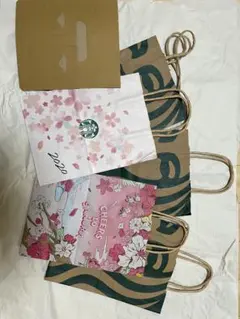 スターバックス ショップ袋 2020年 桜柄 5枚セット