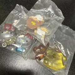 サンリオキャラクターズ　ガチャガチャ　なかよしドロップチャーム　3種セミコンプ