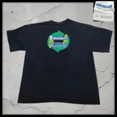 ギルダン ミシュラン Tシャツ XL 黒 ビバンダム タイヤ 企業物 古着 半袖のサムネイル