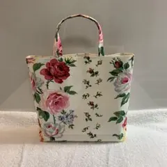 ハンドメイド　トートバッグ　ローラアシュレイ生地使用