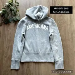 アメリカーナ マイカアンドディール コラボ ロゴ スウェット グレー マイカーナ MICA&DEAL×AMERICANA マイカアンドディール アメリカーナ 別注