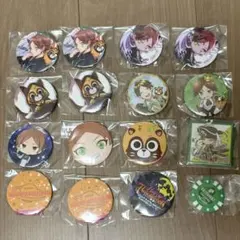 浦島坂田船 うらたぬき 缶バッジ 15点 チップ 1枚 セット