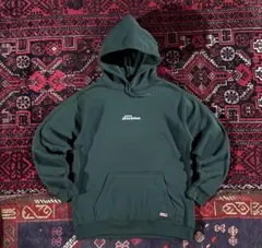 ディッキーズ バックプリント プルオーバー パーカー グリーン M