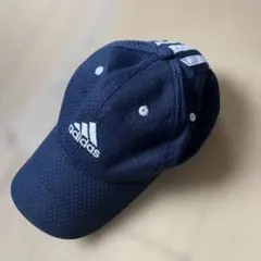 adidas ネイビー/メッシュキャップ ジュニア　フリーサイズ
