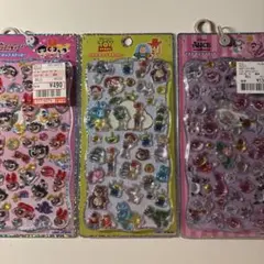 パワーパフガールズ トイストーリー アリス プチドロップステッカー 3点セット