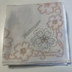 新品　ジルスチュアート　桜　タオルハンカチ　ハンドタオル