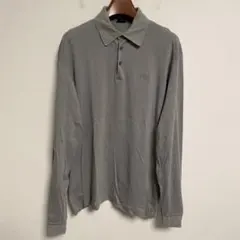 HUGO BOSS 長袖ポロシャツ グレー XXL