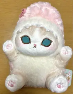 mofusand ぽてぽてサメにゃんぬいぐるみS さくらピンク　モフサンド