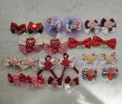 ステッチリボン♡トリミングリボンチョーカー10本＋1本 - メルカリ