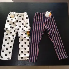 FRAT CHAPS ドット柄長ズボン 100　裏起毛