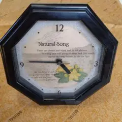 Natural Song 八角形置時計