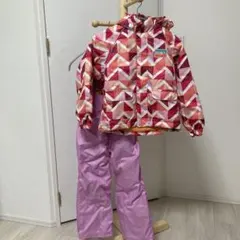 スキーウェア　上下　セット　雪遊び　キッズ(女の子) 120cm ピンク