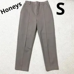 Honeys センタープレス　テーパードパンツ　Sサイズ　モカ　ブラウン　茶色