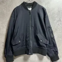 PLST プラステ MA-1 フライトジャケット ブルゾン ミリタリー 黒