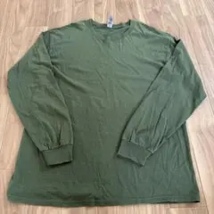 GILDAN 長袖Tシャツ オリーブ L