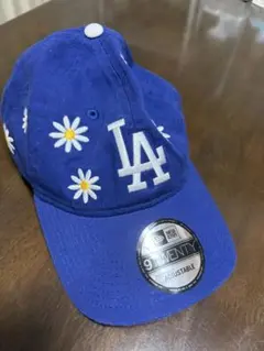 NEW ERA LA ドジャース キャップ 花柄 刺繍
