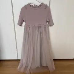 アプレレクール　半袖　チュール　ワンピース　130サイズ