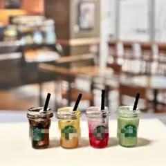 ミニチュアドリンク　4個セット　ハンドメイド