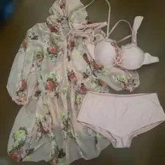 フラワープリント セパレート水着セット