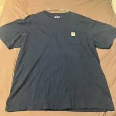 carharttビッグシルエット ポケット半袖 胸ロゴ ワッペン Tシャツ