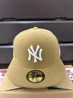 New Era 59FIFTY ベージュ キャップ サイズ7
