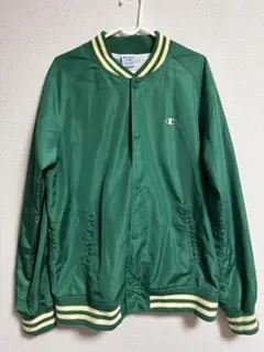 【古着】チャンピオン スモールロゴ ベースボールジャケット スタジャン