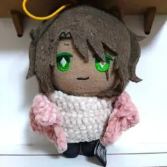 10cm ぬいぐるみ 服 ピンクジャケット 白ニット