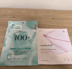 Anua PDRN 100 ヒアルロン酸とMedicube コラーゲンマスク