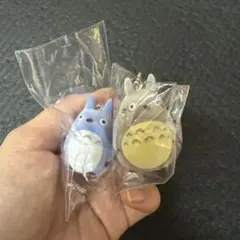 となりのトトロ フロッキングキーチェーン 中トトロ 大トトロ