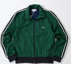 LACOSTE トラックジャケット US M 完売品 モノグラムジャカードトラックジャケット 【セットアップ対応