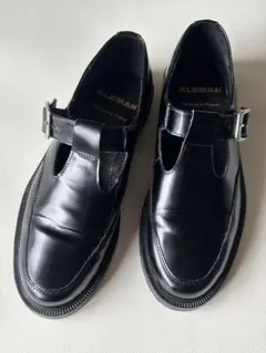 【希少】KLEMAN ブラックレザー ローファー バックル付きのサムネイル