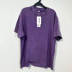 ❤️Sサイズ❤️レトロ 水洗コットン Tシャツ カジュアル パープルのサムネイル