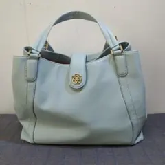 ★　CLATHAS　クレイサス　ハンドバック　花　ブルー　仕事バック　L1562