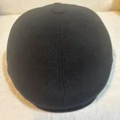 黒 耳当て付きハンチング帽 未使用タグ付き