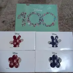 ディズニー　ミッキー ミニーハーフタオルセット　ギフトBOX　クリアファイル