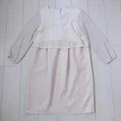 レースドッキング フォーマル ワンピース マタニティ 授乳服 産後も使える