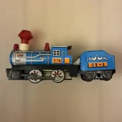昭和40年代物ブリキ レトロ 蒸気機関車 7195 青 昭和40年代物ブリキ レトロ 蒸気機関車 7195 青 - メルカリ
