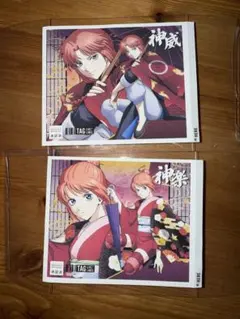 銀魂 サントリー 神楽 ステッカー 自販機 吉原大炎上 オリジナルラベル缶