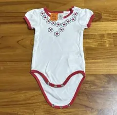 ロンパース　3-6m 60 女の子　花　プリント　半袖