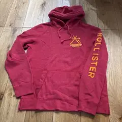 HOLLISTER フード付きレッドパーカー