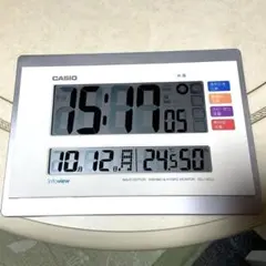 CASIO 電波時計 IDL-140J 掛け置き兼用 温湿度表示