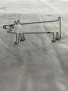 四月の魚 ワイヤーアート 犬 オブジェ 関昌生