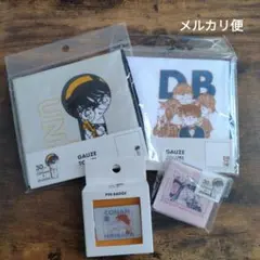 名探偵コナン　3COINS　スリコ　ミラー　ガーゼタオル　ピンバッジ　新一　灰原