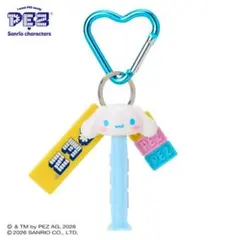 PEZ×サンリオキャラクターズ カラビナ付きキーホルダー【シナモロール】
